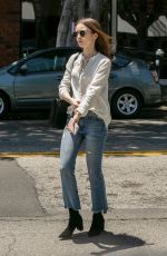 LILY COLLINS at Il Piccolino Italian Restaurant in West Hollywood 05/29/2019
