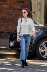 LILY COLLINS at Il Piccolino Italian Restaurant in West Hollywood 05/29/2019
