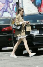 LILY COLLINS at Mind & Body Acupuncture in Los Angeles 05/17/2019