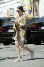 LILY COLLINS at Mind & Body Acupuncture in Los Angeles 05/17/2019