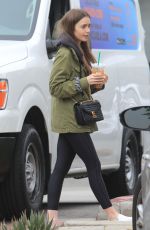 LILY COLLINS at Starbucks in West Hollywood 05/14/2019