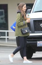 LILY COLLINS at Starbucks in West Hollywood 05/14/2019
