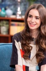 LILY COLLINS at This Morning Show in London 04/30/2019