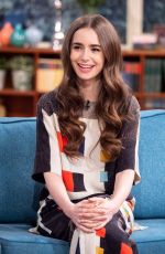 LILY COLLINS at This Morning Show in London 04/30/2019