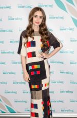 LILY COLLINS at This Morning Show in London 04/30/2019