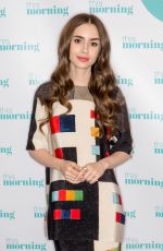 LILY COLLINS at This Morning Show in London 04/30/2019