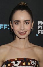 LILY COLLINS at Tolkien Screening at Montclair Film Festival in New Yersey 05/07/2019