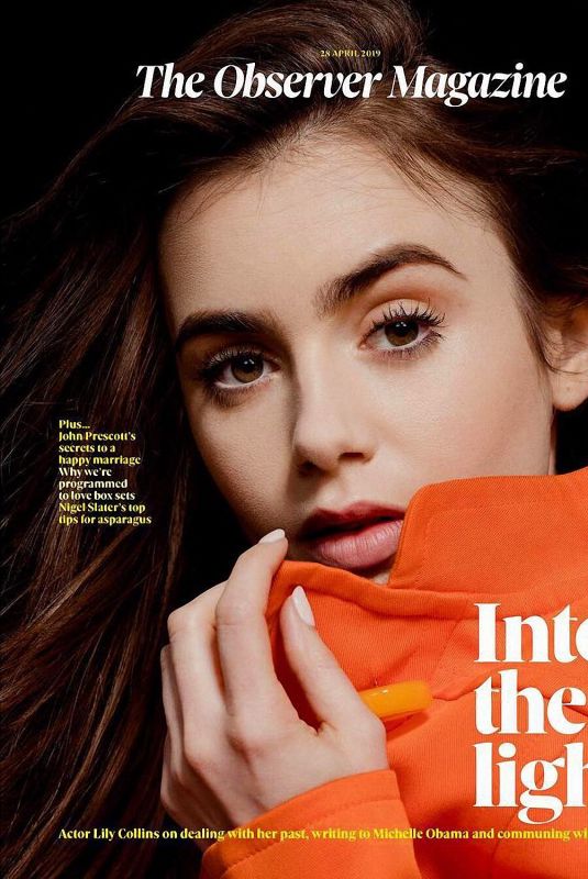 LILY COLLINS for The Observer, April 2019