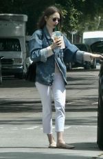 LILY COLLINS Leaves a Salon in Los Angeles 05/31/2019