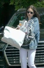 LILY COLLINS Leaves a Salon in Los Angeles 05/31/2019