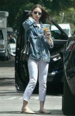 LILY COLLINS Leaves a Salon in Los Angeles 05/31/2019