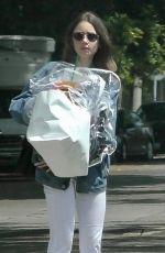 LILY COLLINS Leaves a Salon in Los Angeles 05/31/2019