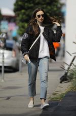 LILY COLLINS Out in Los Angeles 05/11/2019