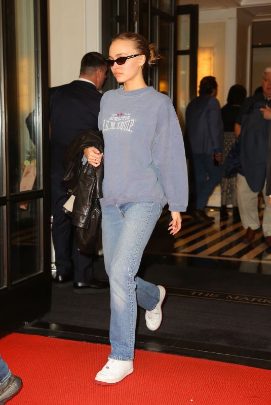 LILY-ROSE DEPP Leaves Mark Hotel in New York 05/07/2019