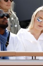 LINDSEY VONN and Pernell Karl Subban at French Tennis Open at Roland Garros in Paris 05/28/2019