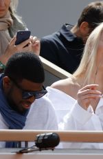LINDSEY VONN and Pernell Karl Subban at French Tennis Open at Roland Garros in Paris 05/28/2019