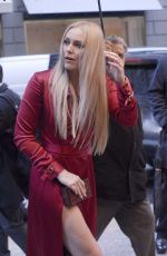 LINDSEY VONN Arrives at Four Seasons Hotel in New York 05/13/2019