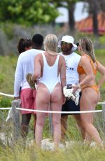 LINDSEY VONN in Swimsuit at a Beach in Miami 05/04/2019