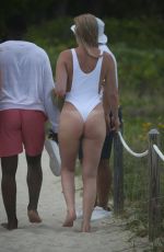 LINDSEY VONN in Swimsuit at a Beach in Miami 05/04/2019
