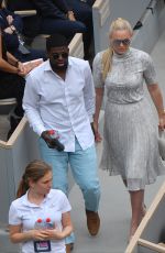 LINDSEY VONN Watching Serena Williams at Roland Garros 2019 French Open 05/30/2019