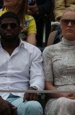LINDSEY VONN Watching Serena Williams at Roland Garros 2019 French Open 05/30/2019