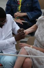 LINDSEY VONN Watching Serena Williams at Roland Garros 2019 French Open 05/30/2019