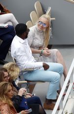 LINDSEY VONN Watching Serena Williams at Roland Garros 2019 French Open 05/30/2019