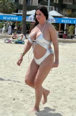 LISA APPLETON in Bikini on the Beach in Benidorm 05/12/2019