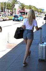 LOTTIE MOSS in Denim Shorts Out in Ibiza 05/06/2019