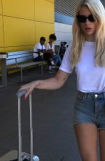 LOTTIE MOSS in Denim Shorts Out in Ibiza 05/06/2019