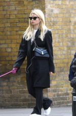 LOTTIE MOSS Out with Her Dog in London 05/07/2019