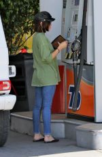 LUCY HALE at a Gas Station in Los Angeles 05/30/2019