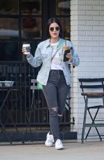 LUCY HALE Out for Coffee in Los Angeles 05/21/2019