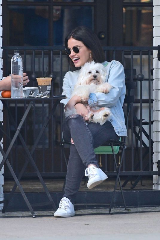 LUCY HALE Out for Coffee in Los Angeles 05/21/2019