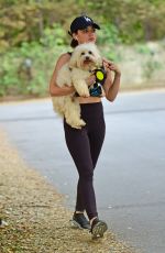 LUCY HALE Out Hiking with her Dog in Los Angeles 05/02/2019