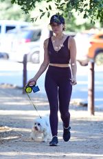 LUCY HALE Out Hiking with her Dog in Los Angeles 05/02/2019
