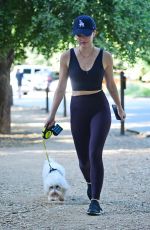 LUCY HALE Out Hiking with her Dog in Los Angeles 05/02/2019
