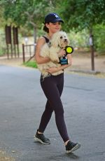 LUCY HALE Out Hiking with her Dog in Los Angeles 05/02/2019