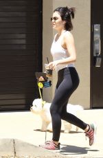 LUCY HALE Out with her Dog in Hollywood Hills 05/29/2019