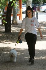 LUCY HALE Out with Her Dog in Los Angeles 05/01/2019