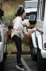 LUCY HALE Out with Her Dog in Los Angeles 05/18/2019