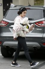 LUCY HALE Out with Her Dog in Los Angeles 05/18/2019