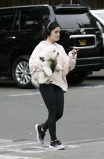 LUCY HALE Out with Her Dog in Los Angeles 05/18/2019