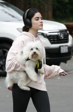 LUCY HALE Out with Her Dog in Los Angeles 05/18/2019