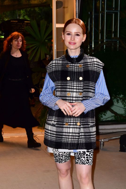 MADELAINE PETSCH Leaves Louis Vuitton Cruise 2020 Fashion Show in New York 05/08/2019