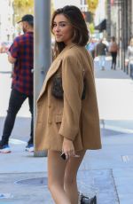 MADISON BEER in Denim Shorts Out Shopping in Beverly Hills 05/01/2019