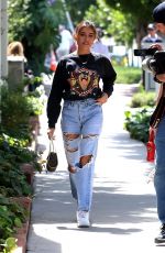 MADISON BEER in Ripped Denim Out in West Hollywood 05/21/2019