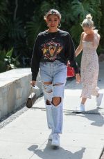 MADISON BEER in Ripped Denim Out in West Hollywood 05/21/2019