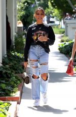 MADISON BEER in Ripped Denim Out in West Hollywood 05/21/2019