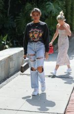 MADISON BEER in Ripped Denim Out in West Hollywood 05/21/2019